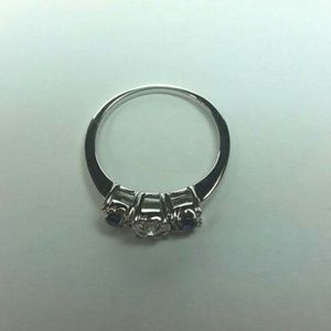NYJEWELZ Jewelry - THREE STONE DIAMOND BLUE SAPHIRE RING BRAND NEW NYJEWELZ Jewelry - THREE STONE DIAMOND BLUE SAPHIRE RING BRAND NEW